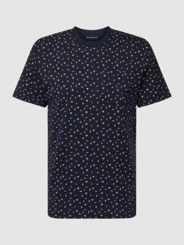 Tom Tailor T-Shirt mit Allover-Muster Modell 'Allover printed' in Mari...