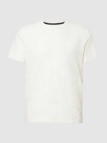 Tom Tailor T-Shirt mit Strukturmuster Modell 'jaquard' in Offwhite, Gr...