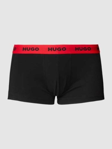 HUGO Trunks mit Label-Details im 3er-Pack in Black, Größe L