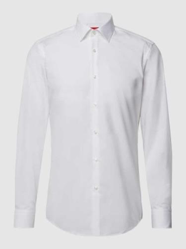 HUGO Slim Fit Business-Hemd aus Baumwolle Modell 'Jenno' in Weiss, Grö...