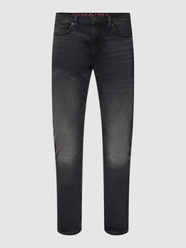 HUGO Jeans mit 5-Pocket-Design in Dunkelgrau, Größe 34/32