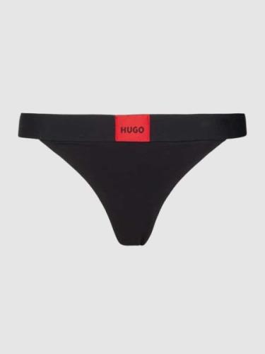 HUGO String mit Label-Detail in Black, Größe L