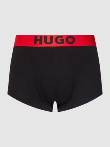 HUGO Trunks mit elastischem Logo-Bund in Black, Größe M