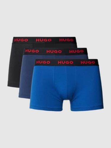 HUGO Trunks mit elastischem Label-Bund in Dunkelblau, Größe M