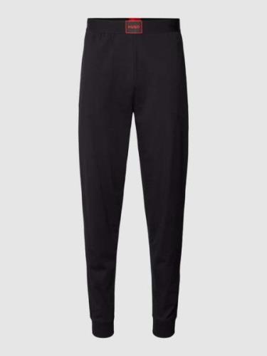 HUGO Sweatpants mit Label-Patch Modell 'Acid Logo' in Black, Größe S