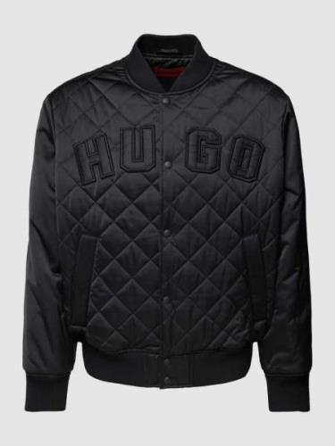 HUGO Jacke mit Label-Detail in Black, Größe M