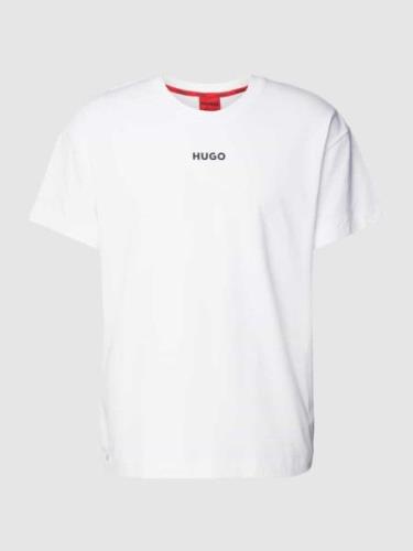 HUGO T-Shirt mit Logo-Print in Weiss, Größe S