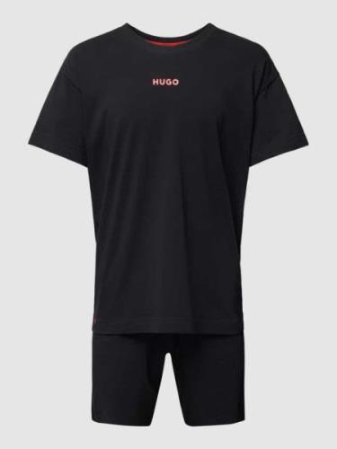 HUGO T-Shirt mit Shorts in Black, Größe S