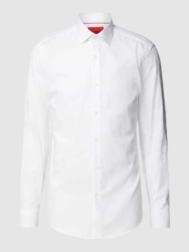 HUGO Slim Fit Business-Hemd mit Kentkragen Modell 'Kenno' in Weiss, Gr...