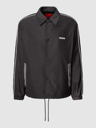 HUGO Jacke mit Label-Detail Modell 'Bolten' in Black, Größe S