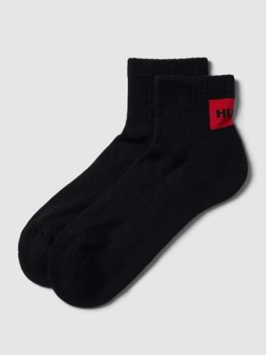 HUGO Socken mit Label-Details im 2er-Pack in Black, Größe 39/42