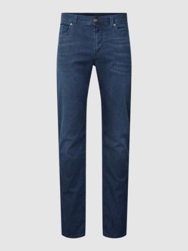 ALBERTO Regular Fit Jeans im 5-Pocket-Design Modell 'PIPE' in Anthrazi...