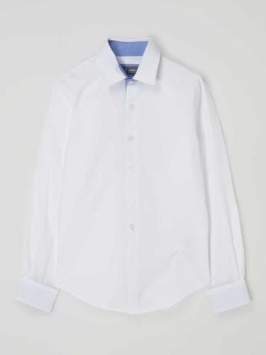 G.O.L. Slim Fit Hemd aus Baumwollmischung in Weiss, Größe 140