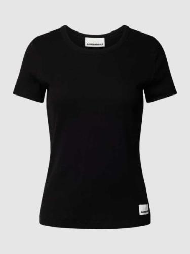 Armedangels T-Shirt mit Label-Detail Modell 'KARDAA' in Black, Größe M