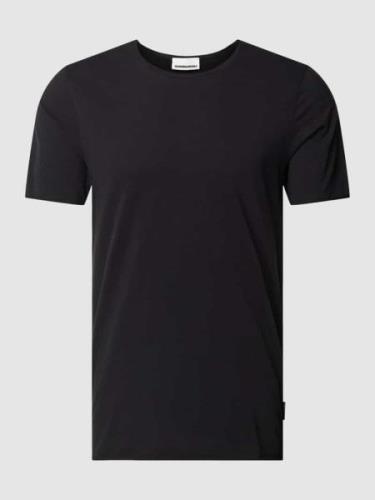 Armedangels T-Shirt in unifarbenem Design Modell 'AAMON BRUSHED' in Bl...