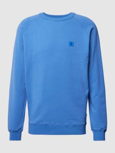 Thinking Mu Sweatshirt mit Motiv-Patch Modell 'SOL' in Hellblau, Größe...