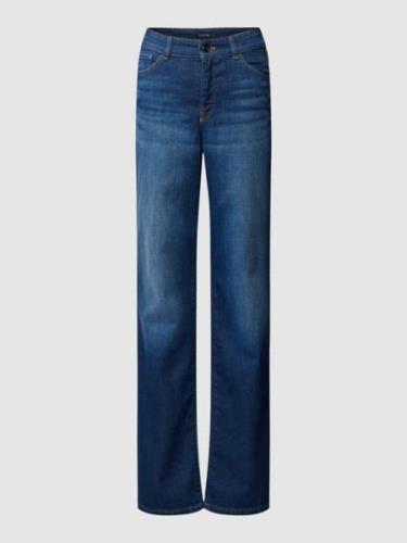 Marc Cain Bootcut Jeans mit Label-Details in Jeansblau, Größe 38