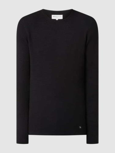 Tom Tailor Denim Pullover aus Baumwolle in Black, Größe S