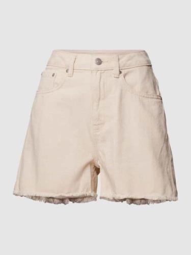 Tom Tailor Denim Shorts mit Label-Patch in Sand, Größe S
