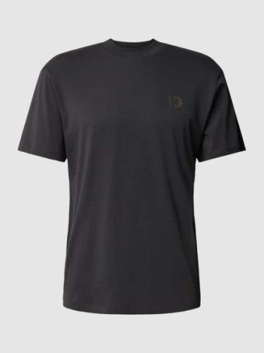 Tom Tailor Denim T-Shirt mit Rundhalsausschnitt in Anthrazit, Größe S
