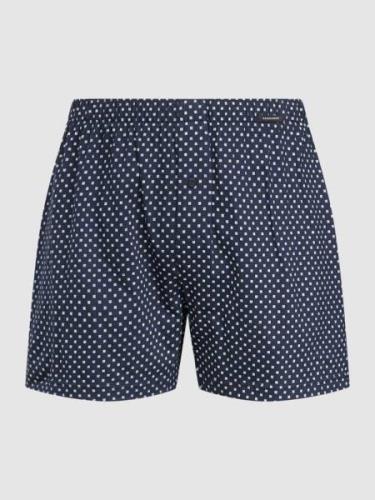 Schiesser Boxershorts mit Allover-Muster in Marine, Größe M