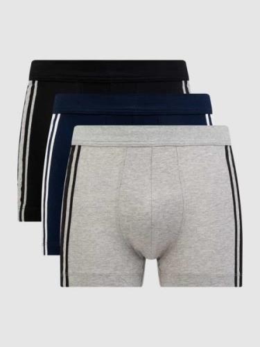 Schiesser Trunks mit Stretch-Anteil im 3er-Pack in Marine, Größe L