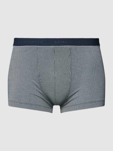 Schiesser Trunks mit Streifenmuster Modell 'Duality' in Dunkelblau, Gr...