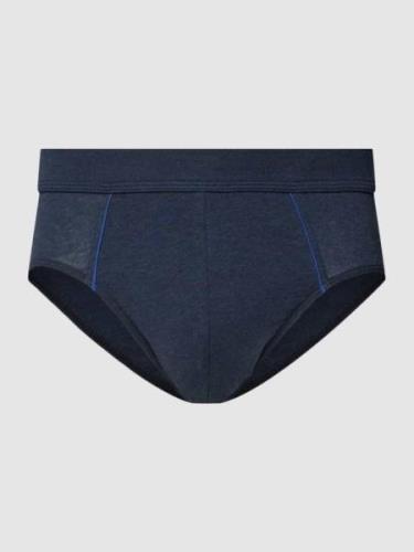 Schiesser Comfort Fit Slip mit Kontrastbesatz in Marine Melange, Größe...