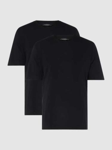 Schiesser T-Shirt aus Baumwolle im 2er-Pack in Black, Größe L