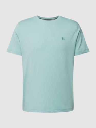 Lerros T-Shirt mit Label-Stitching in Blau, Größe S