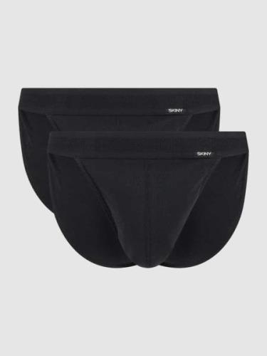 Skiny Slip mit elastischem Bund in Black, Größe S