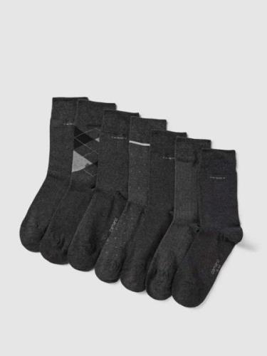 camano Socken mit Stretch-Anteil im 7er-Pack in Anthrazit Melange, Grö...