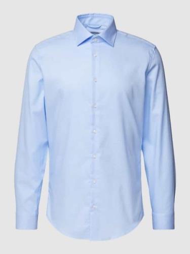 SEIDENSTICKER Slim Fit Business-Hemd mit Kentkragen in Bleu, Größe 38