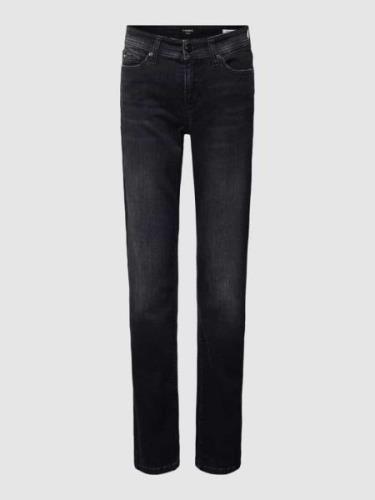Cambio Skinny Fit Jeans im 5-Pocket-Design Modell 'PARLA' in Black, Gr...