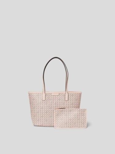 Tory Burch Shopper mit Allover-Muster in Rosa, Größe One Size
