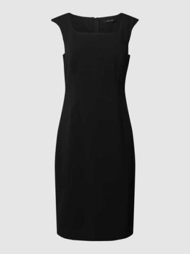 comma Knielanges Kleid mit Viskose-Anteil in Black, Größe 36