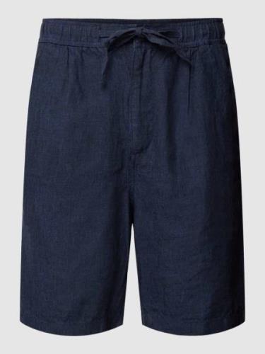 Knowledge Cotton Apparel Shorts mit Gesäßtaschen in Marine, Größe S