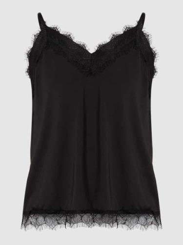 FREE/QUENT Top im Lingerie-Look Modell 'Bicco' in Black, Größe M