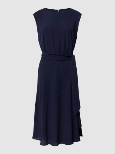 Lauren Ralph Lauren Knielanges Kleid mit Bindegürtel Modell 'VILODIE' ...