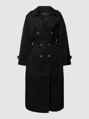 Vero Moda Trenchcoat mit Bindegürtel Modell 'CHLOE' in Black, Größe M