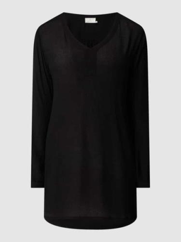 Kaffe Blusenshirt aus Viskose Modell 'Amber' in Black, Größe 34