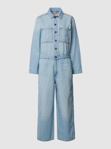 Levi's® Jumpsuit mit Brusttaschen in Hellblau, Größe XS