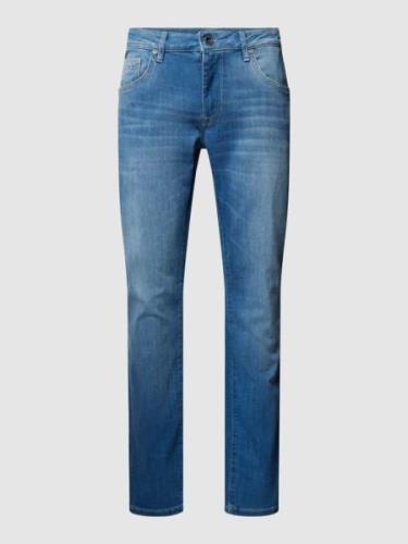 CARS JEANS Slim Fit Jeans im Used-Look Modell 'BATES' in Blau, Größe 3...