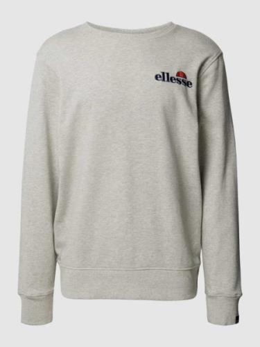 Ellesse Sweatshirt mit Label-Stitching Modell 'FIERRO' in Hellgrau, Gr...