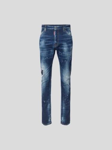Dsquared2 Regular Fit Jeans im Destroyed-Look in Blau, Größe 46