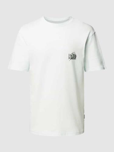 Jack & Jones T-Shirt mit Motiv-Print Modell 'LAFAYETTE' in Mint, Größe...