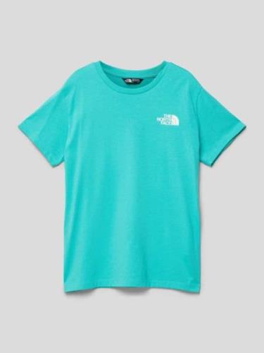 The North Face T-Shirt mit Label-Print Modell 'SIMPLE DOME' in Helltue...