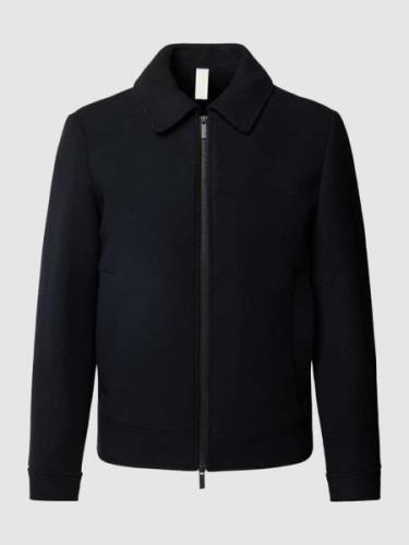 SELECTED HOMME Jacke aus woll-Mix mit Umlegekragen in Black, Größe XL