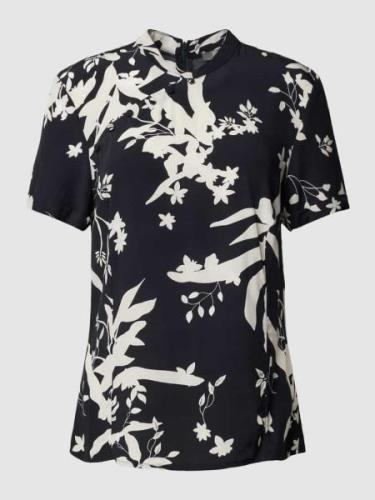 Jake*s Collection Blusenshirt mit floralem Muster in Black, Größe 36