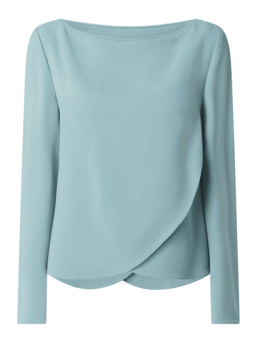 Emporio Armani Blusenshirt im Double-Layer-Look in Aqua, Größe 40